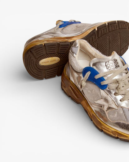 Golden Goose Running Star Silver Sneakers