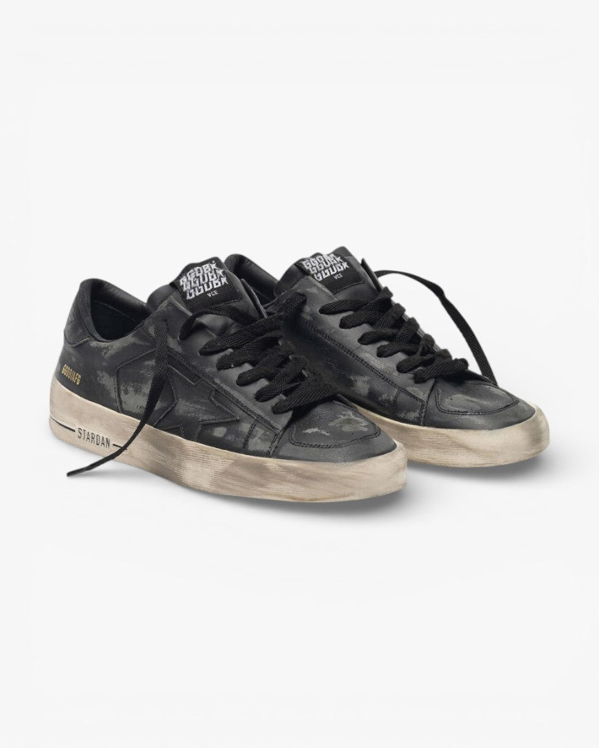 Golden Goose Black Leather Stardan LTD Sneakers