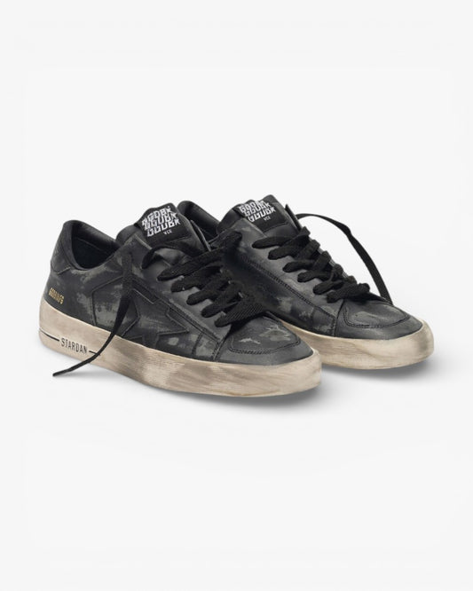 Golden Goose Black Leather Stardan LTD Sneakers