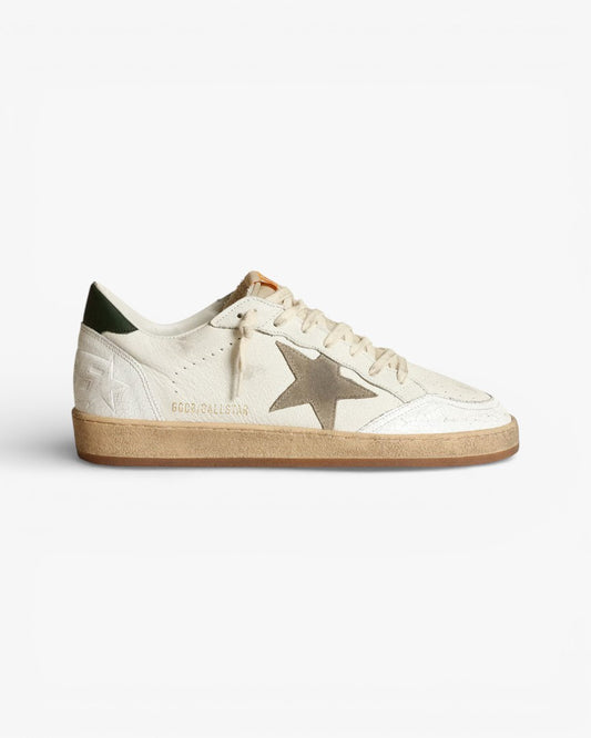 Golden Goose Ball Star White Leather Grey Star Sneakers