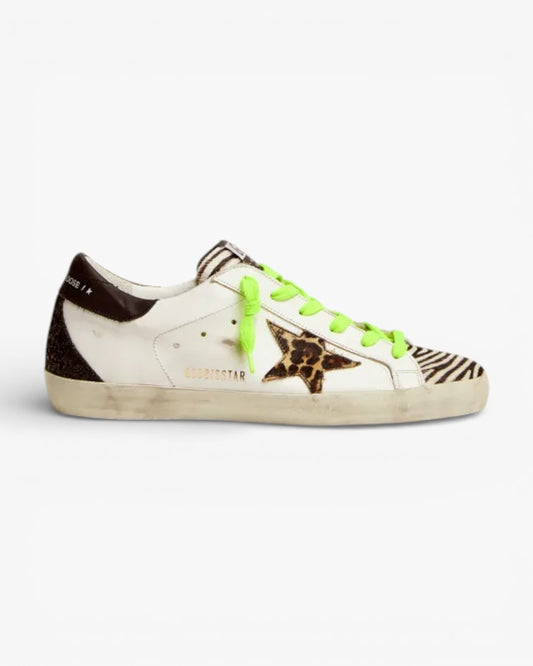 Golden Goose Super‑Star LTD Sneakers Animal Print Pony Skin Star