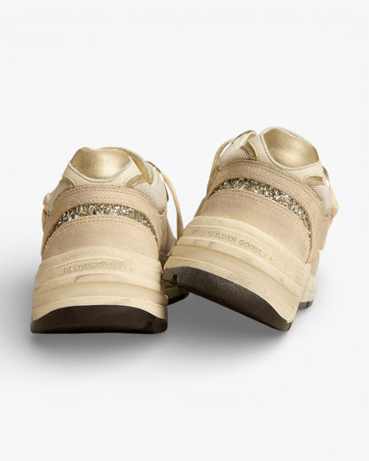 Golden Goose Running Star Beige Gold Sneakers