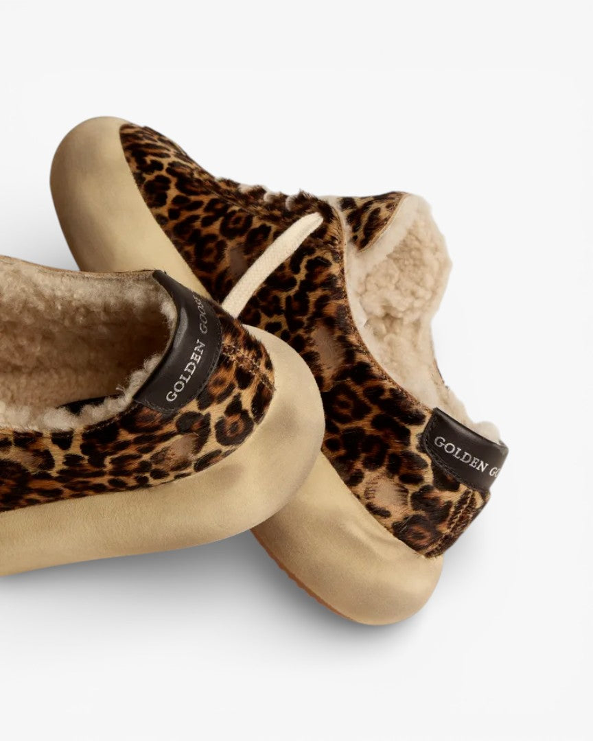 Golden Goose Space Star Animal Print Pony Skin Sneakers