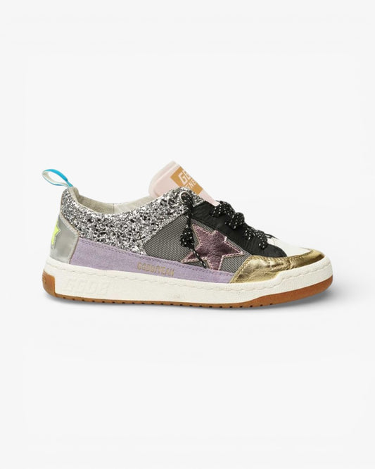 Golden Goose Yeah White Leather Sneakers Black Star