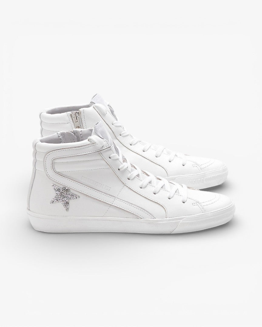 Golden Goose Slide Sneakers G30WS595 Limited Edition Swarovski Crystals