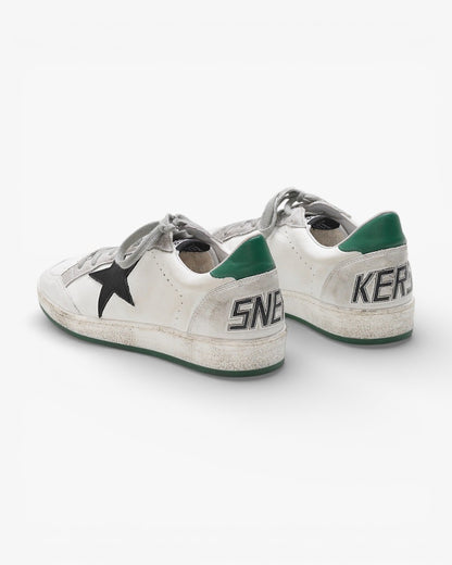 Golden Goose Ball Star Calf Leather Sneakers with Nubuck Star