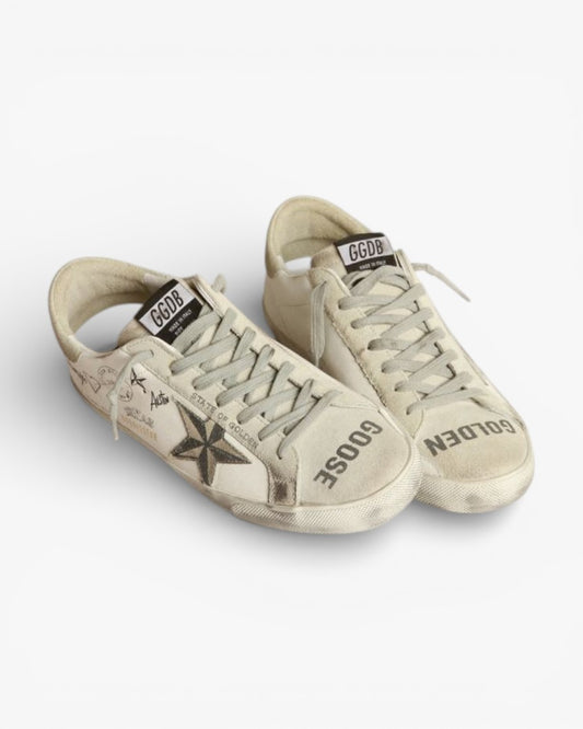 Golden Goose Super‑Star Sneakers Texas Graffiti Print