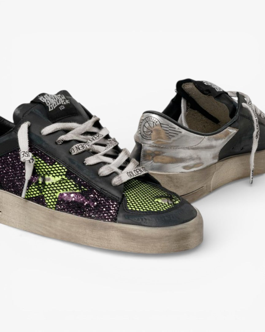 Golden Goose LAB Glitter Yellow Limited Edition Sneakers