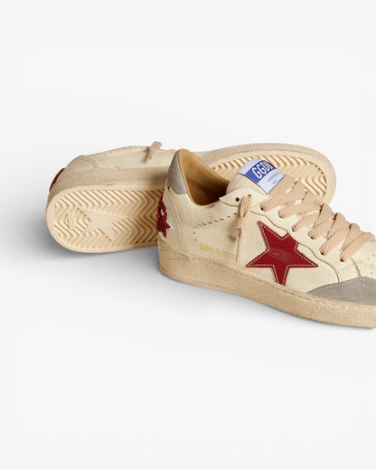 Golden Goose Ball Star Limited Edition Cream Red Star Sneakers