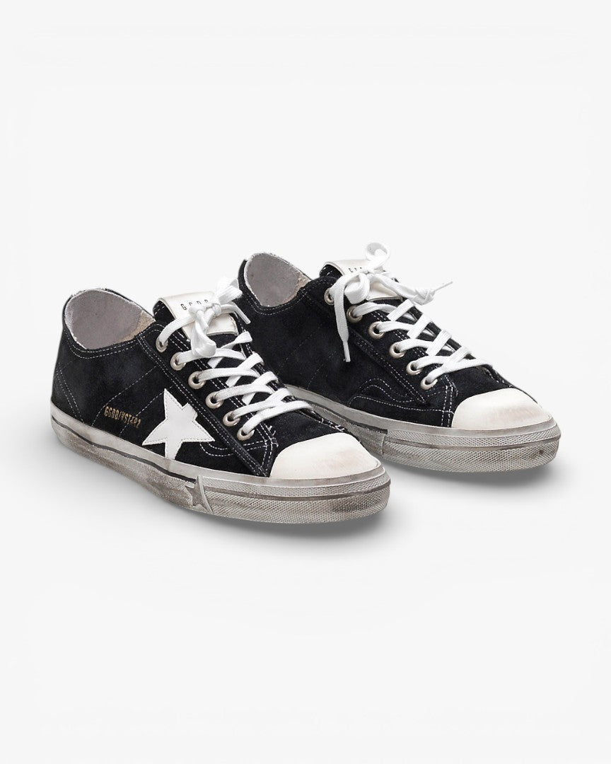Golden Goose V STAR 2 Calf Suede Leather Star Sneakers