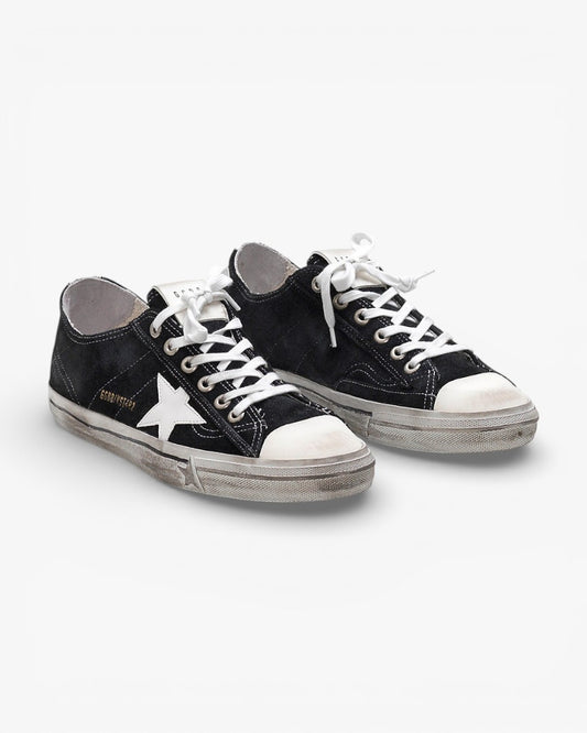 Golden Goose V STAR 2 Calf Suede Leather Star Sneakers