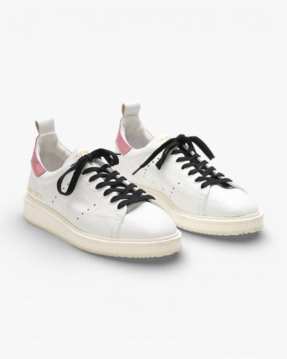 Golden Goose STARTER Sneakers G30WS631 with Calf Leather Upper and Iridescent Heel Tab