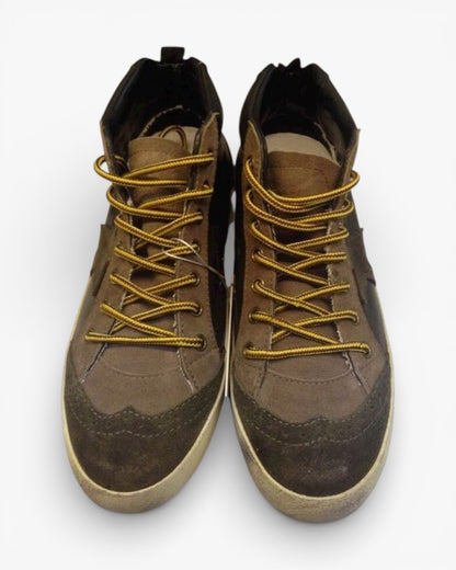 Golden Goose MID STAR Green Handcrafted Sneakers High-End Custom Couples Size 34-46