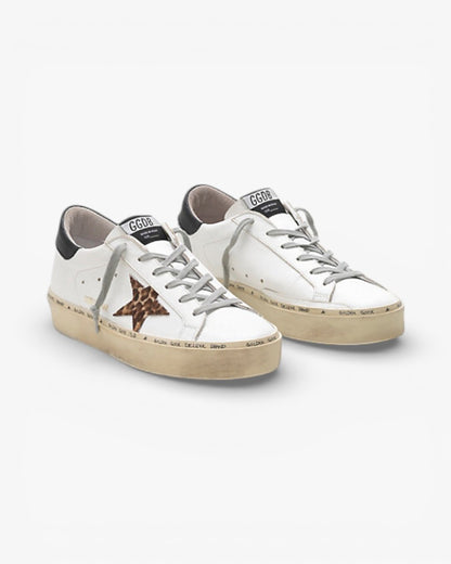 Golden Goose Hi-Star G34WS945.C2 Calf Leather Ponyskin-Effect Star Leather Heel Tab