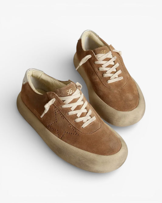 Golden Goose Super Star White Leather Star Sneakers