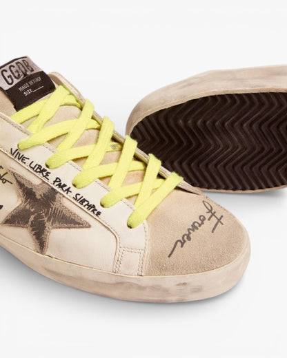 Golden Goose Journey Super-Star Sneakers with Graffiti