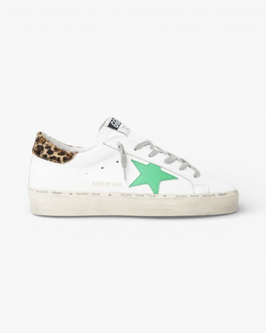Golden Goose Hi-Star Sneakers Leopard-Print Heel Tab