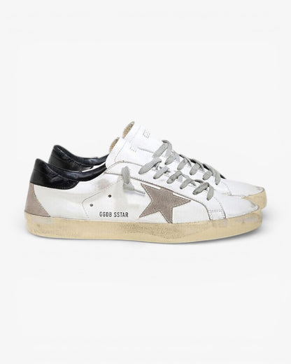 Golden Goose Superstar GGDB 15 White Black Gray Casual Low-Top Sneakers Men’s