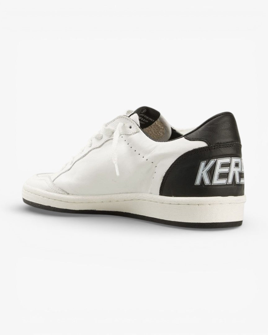 Golden Goose Superstar White Leather Sneakers Black Star Black Heel Tab