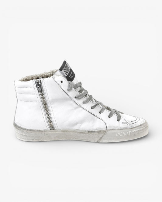 Golden Goose Slide White Handmade Custom Couple Shoes Sizes 34-46