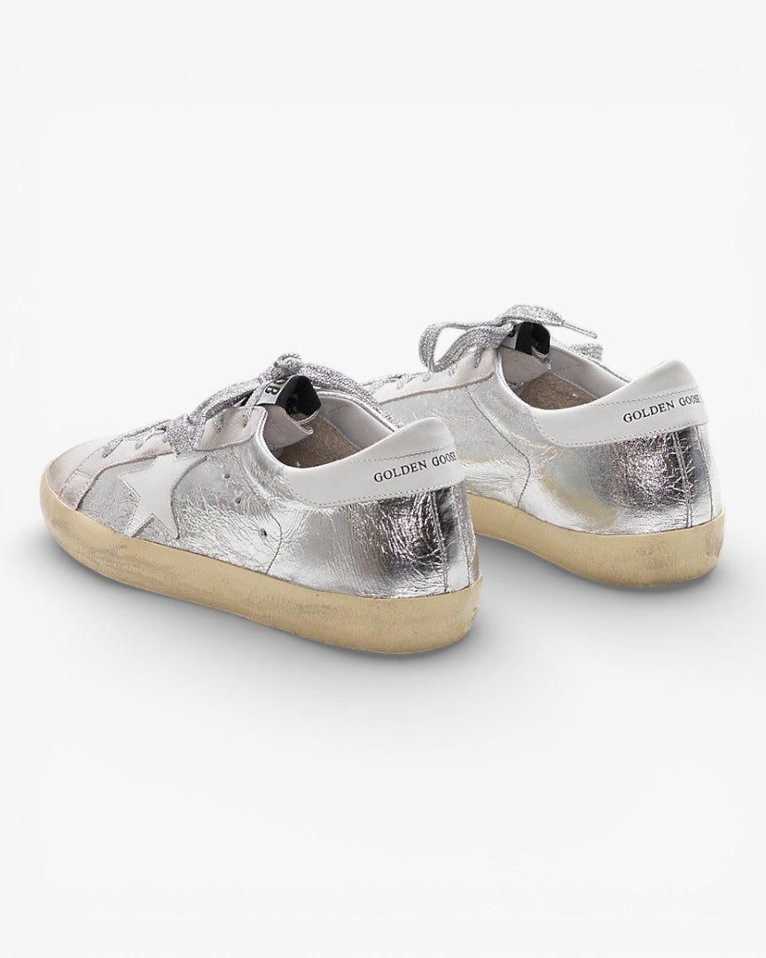 Golden Goose Superstar Sneakers Laminated Fabric Wrinkled Effect