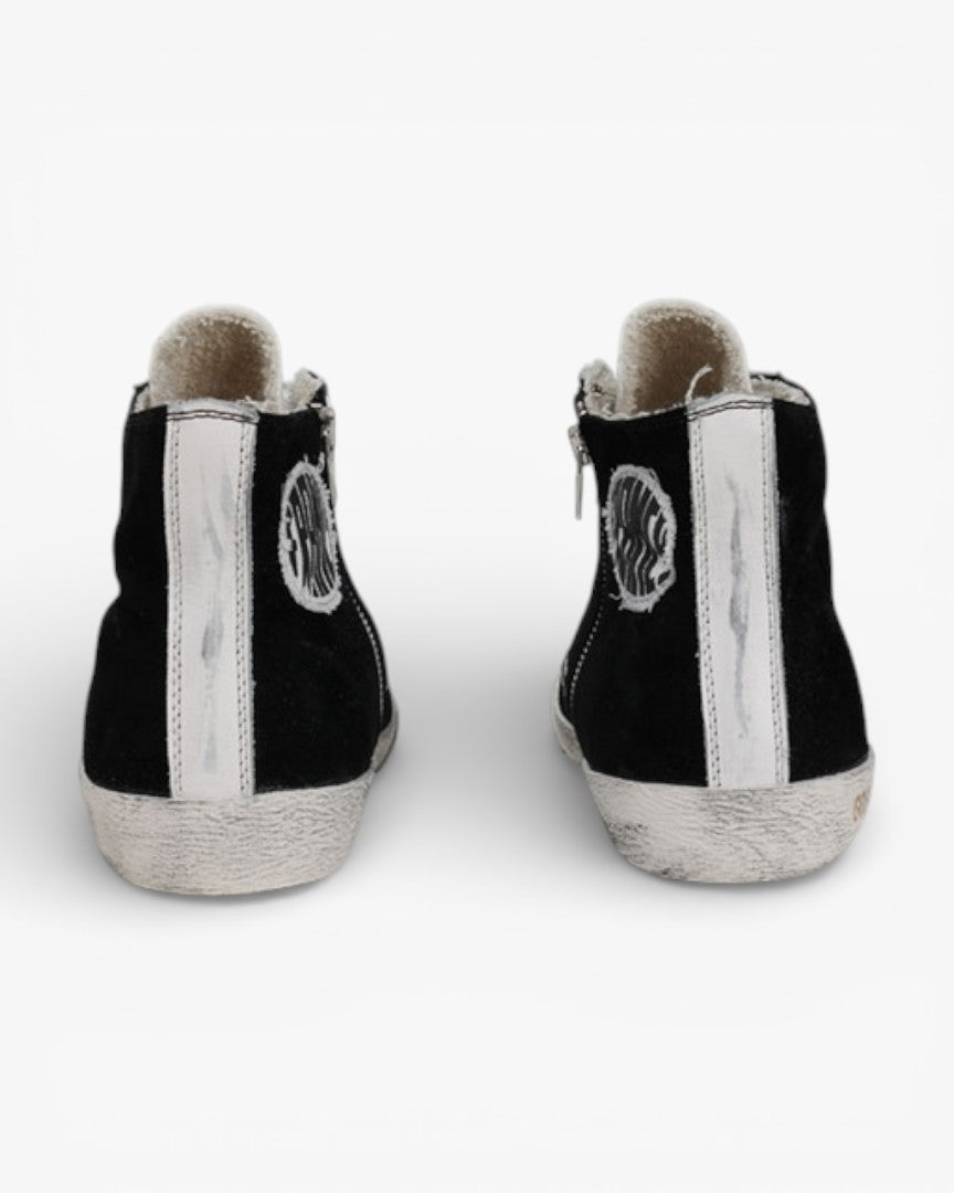 Golden Goose FRANCY Black Sneakers Handcrafted Custom Couples
