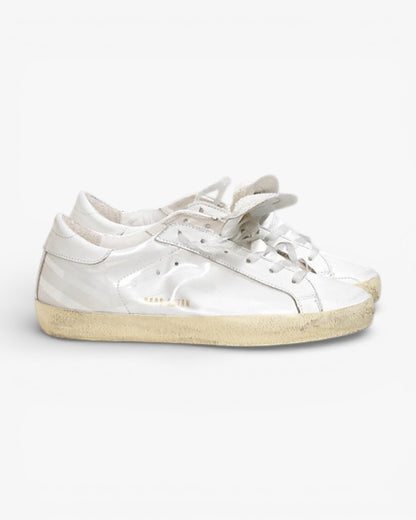 Golden Goose Super‑Star Sneakers Printed Star Leather