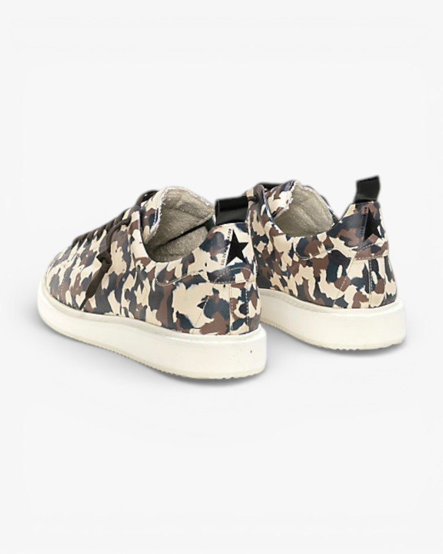 Golden Goose Camouflage Calf Leather Starter Sneakers