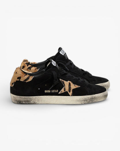 Golden Goose Super-Star Sneakers with Pony Hair Star