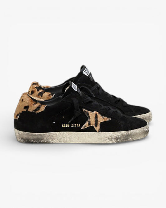 Golden Goose Super-Star Sneakers with Pony Hair Star