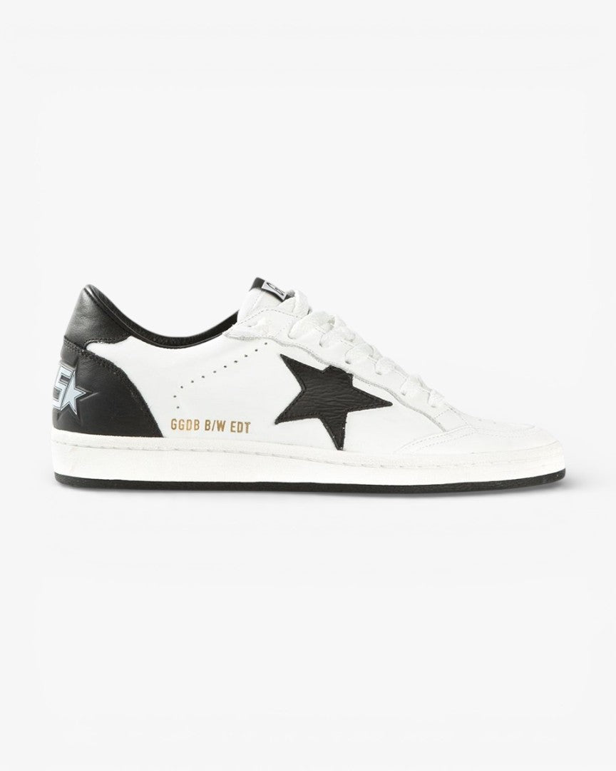 Golden Goose Superstar White Leather Sneakers Black Star Black Heel Tab