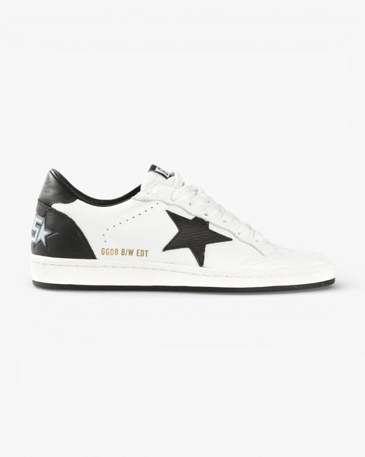 Golden Goose Superstar White Leather Sneakers Black Star Black Heel Tab