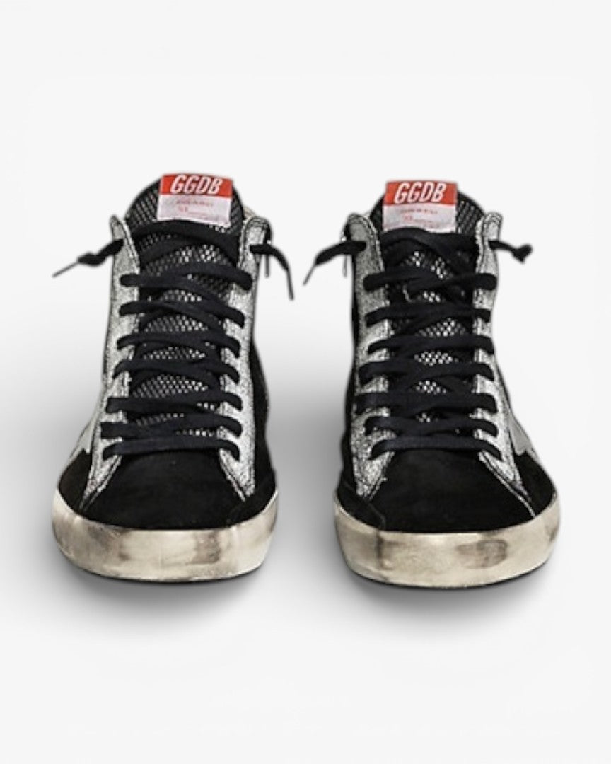 Golden Goose FRANCY Sneakers Suede Leather Star Black Suede Strawberry