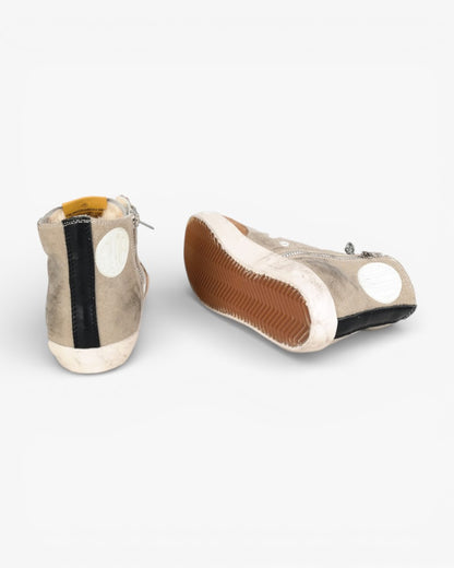 Golden Goose FRANCY Wool-Beige Sneakers Handcrafted Custom Couples