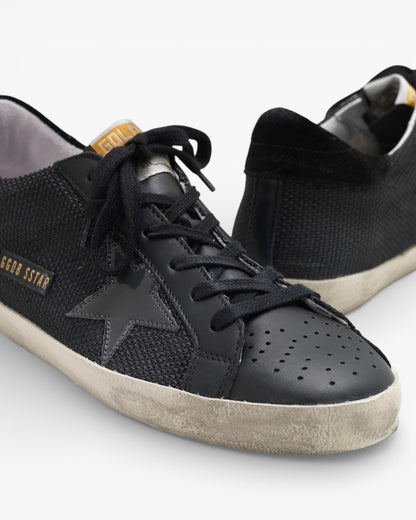 Golden Goose Superstar Sneakers Technical Mesh With Shiny Leather Star