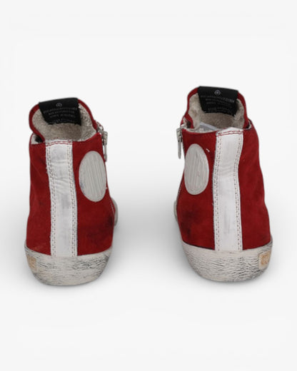 Golden Goose FRANCY Cranberry Sneakers Handcrafted Custom Couples