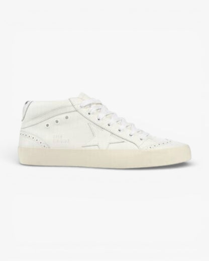 Golden Goose MID STAR All White Handcrafted Sneakers High-End Custom Couples Size 34-46