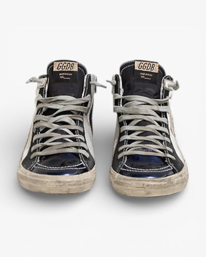 Golden Goose SLIDE Sneakers Leather Glitter Star