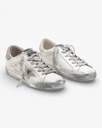 Golden Goose Superstar Sneakers White Silver