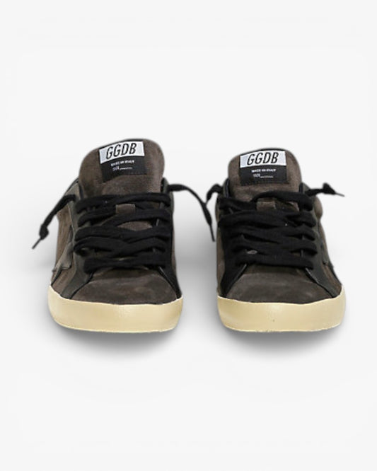 Golden Goose Super‑Star Bespoke Sneakers Asphalt Suede Black Star