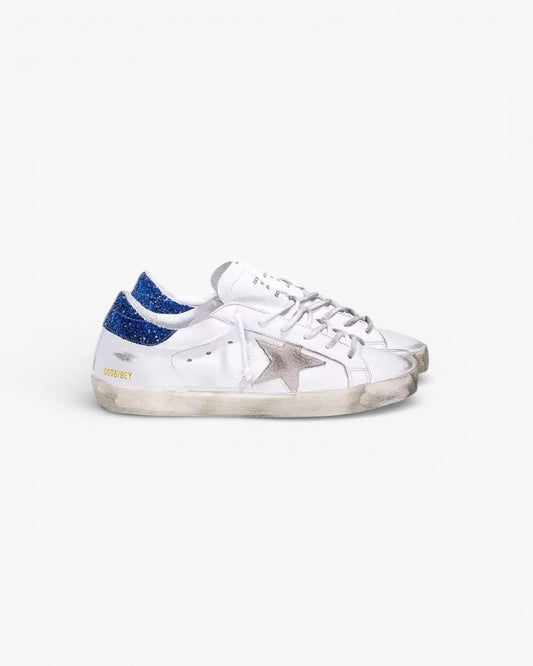 Golden Goose GGDB Blue Glitter Sole Sneakers