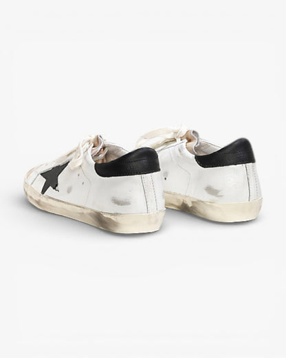 Golden Goose Super‑Star Sneakers Destroyed Zebra Print